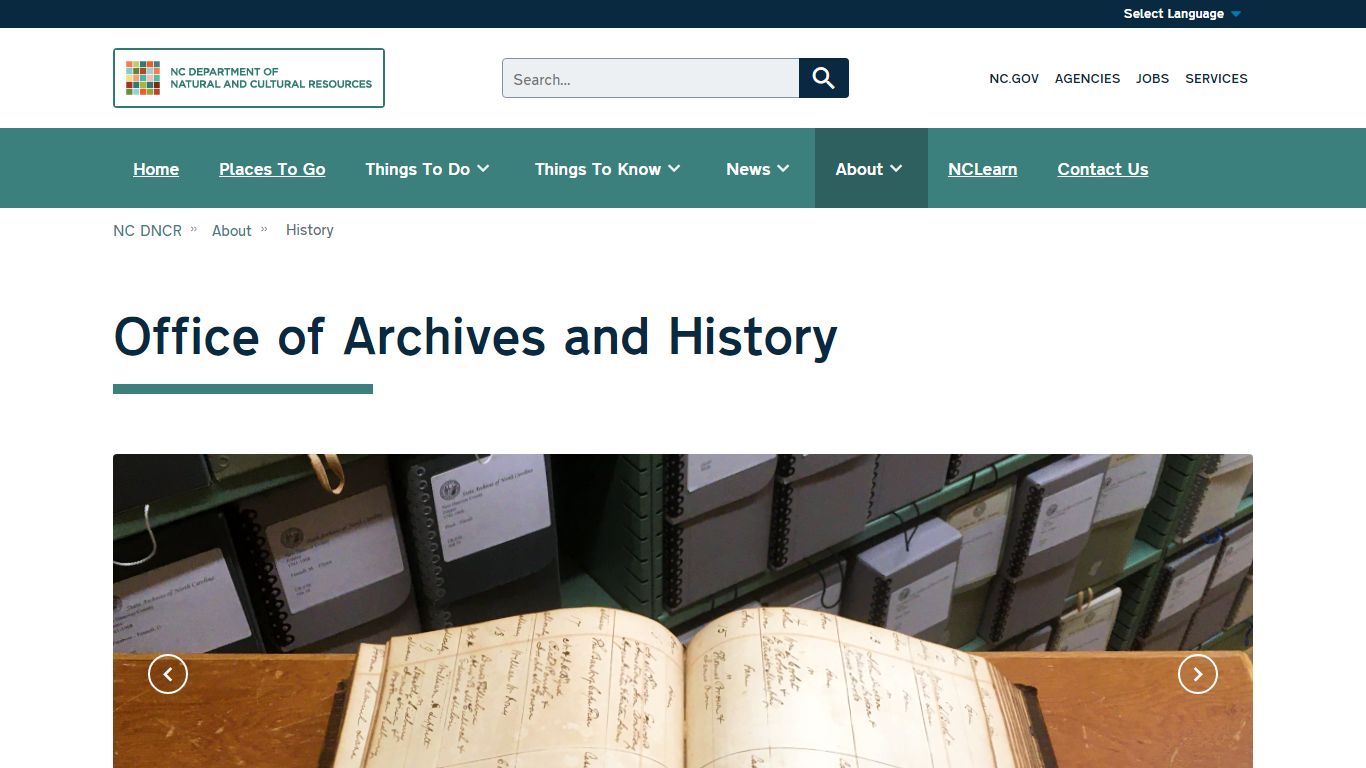 Office of Archives and History | NC DNCR